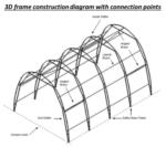 26'Wx40'Lx21'8"H fabric structure